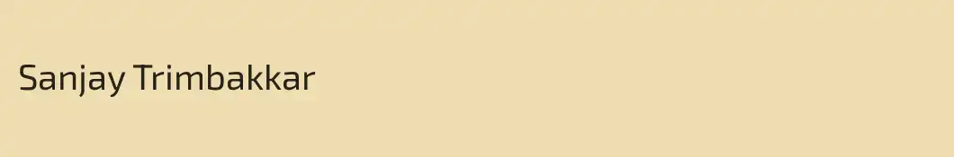 Sanjay Trimbakkar